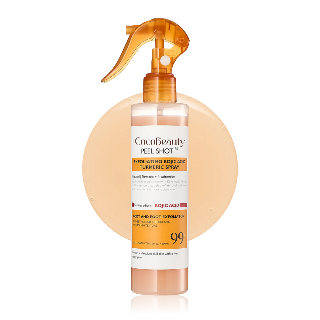 CocoBeauty Peel Shot - Kojic + Turmeric Body Peel Spray