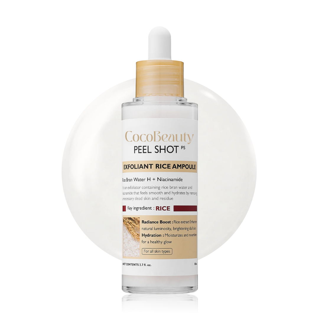 CocoBeauty Peel Shot Glow Rice Ampoule Duo