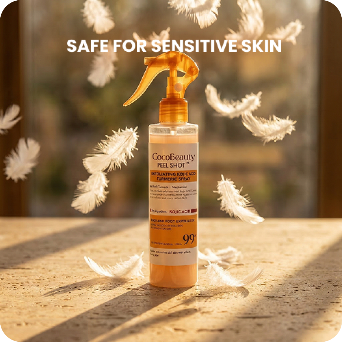 CocoBeauty - Body Peel Spray with Kojic + Turmeric