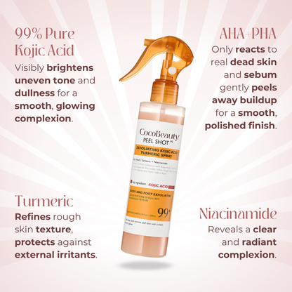 Body Peel Spray - Kojic + Turmeric
