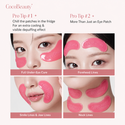 CocoBeauty PDRN Pink Collagen Jelly Eye Patches