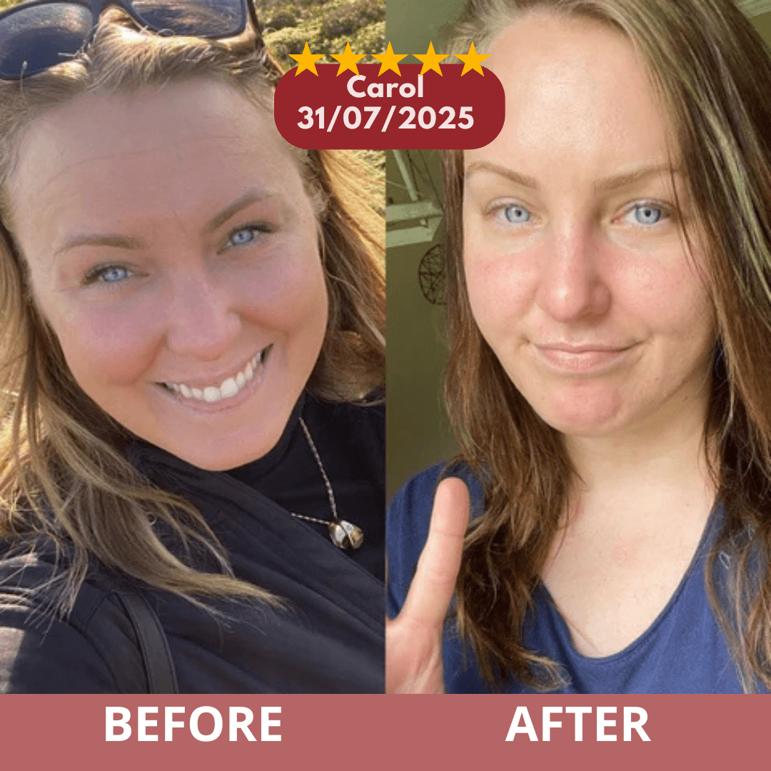 Before and after customer result