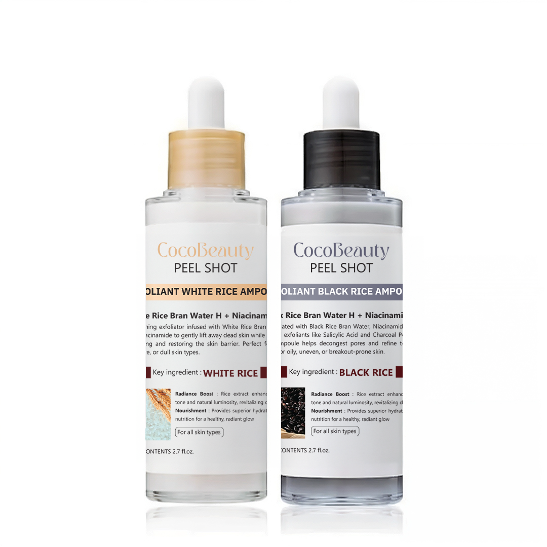 CocoBeauty Peel Shot Glow Rice Ampoule Duo