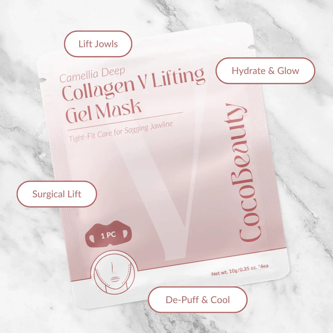 CocoBeauty Camellia Collagen V-Lift Jawline Mask