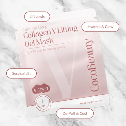 CocoBeauty Camellia Collagen V-Lift Jawline Mask