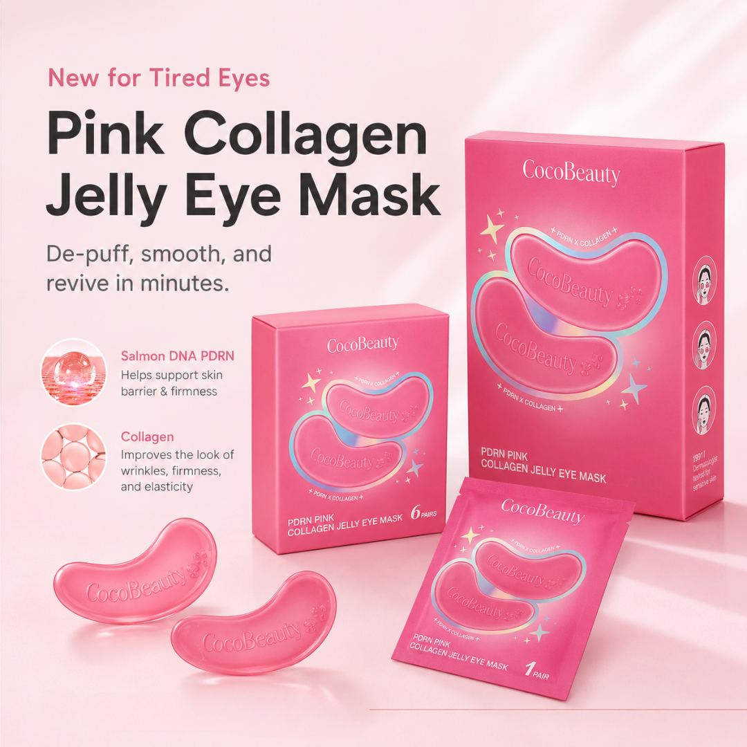 CocoBeauty PDRN Pink Collagen Jelly Eye Patches