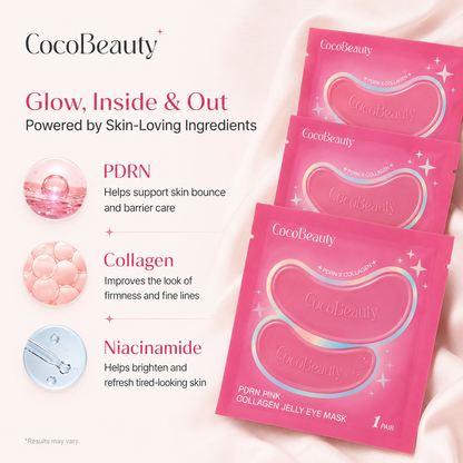 CocoBeauty PDRN Pink Collagen Jelly Eye Patches