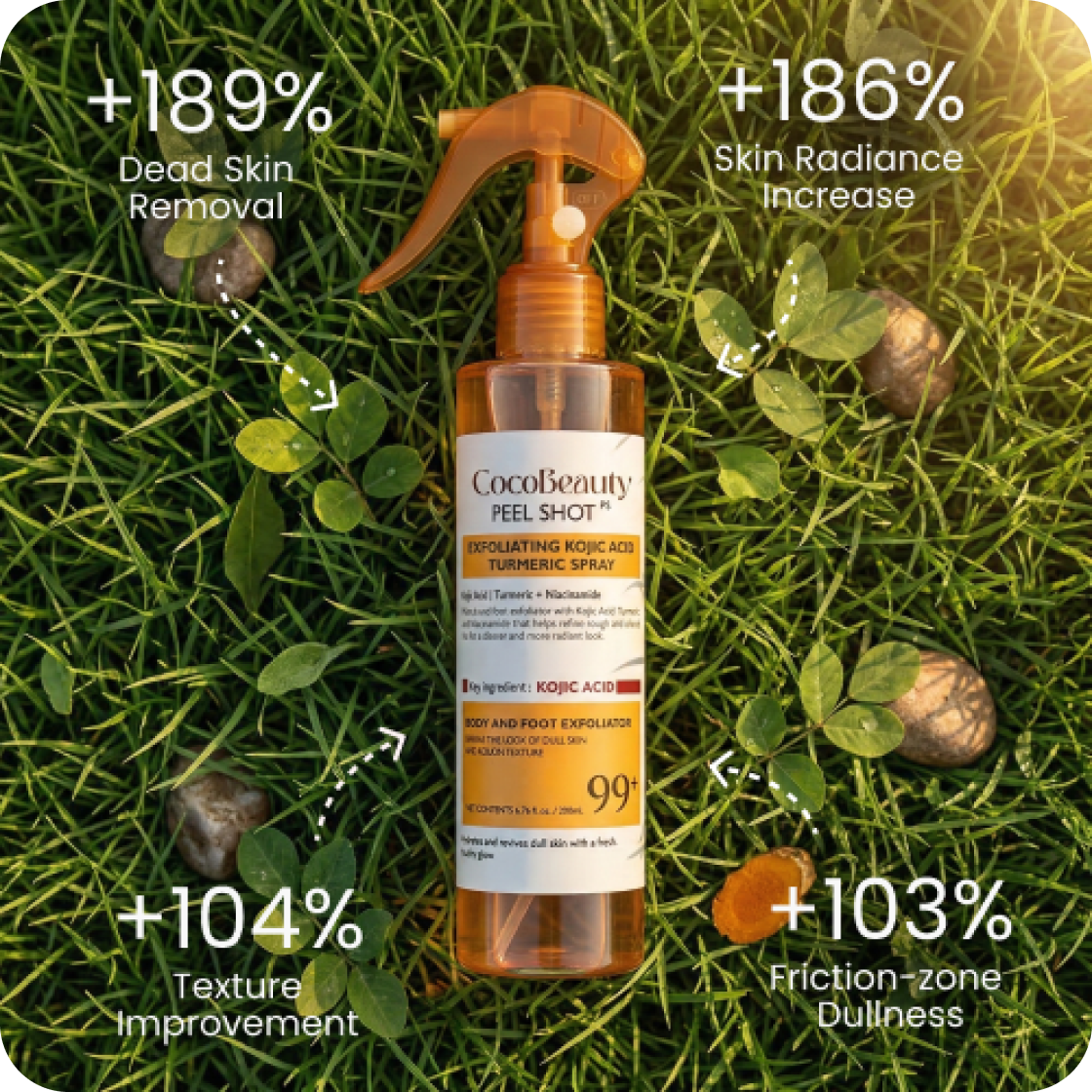CocoBeauty - Body Peel Spray  with Kojic + Turmeric